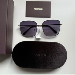Tom Ford Gray Square Sunglasses